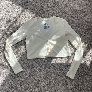 Embroidered crop top